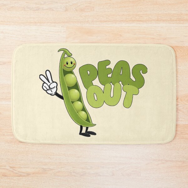 Item preview, Peas Out Cute Pun Cartoon – Funny Vegetable Peace Sign Design designed and sold by Freedz14.