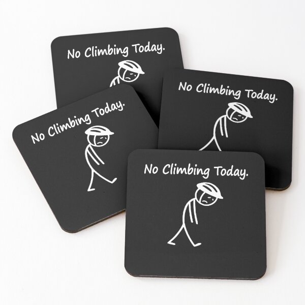 Item preview, No Climbing Today Sad Stickman designed and sold by wansilastomi.