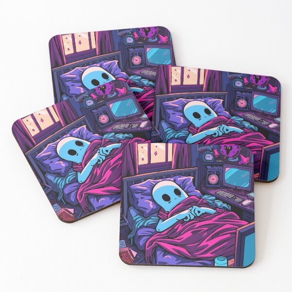 Item preview, Sleepy Ghost Gamer – Cozy Night Aesthetic Vibes designed and sold by BlackBoneArt.