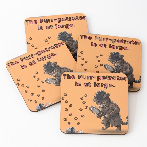 Item preview, The Purr-petrator: Detective Cat Illustration designed and sold by MikesLab.