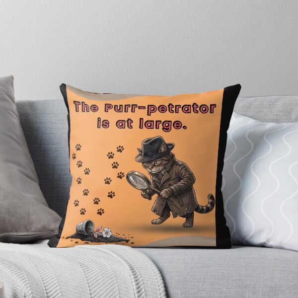 Item preview, The Purr-petrator: Detective Cat Illustration designed and sold by MikesLab.