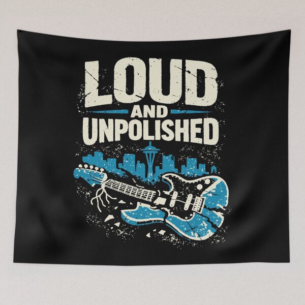 Item preview, Loud and Unpolished Guitar designed and sold by SnappyPNG.