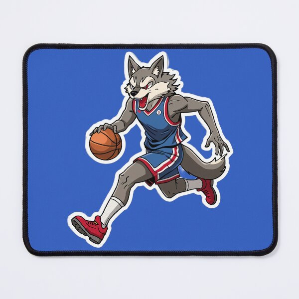 Item preview, Wolf Basketball Player - Slam Dunk Animal Sports - Anime Wolf designed and sold by ArtByLorrens.
