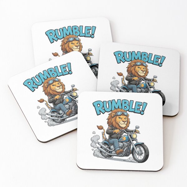 Item preview, Rumble Lion Motorcycle Bike Rider Rebel Cool Attitude designed and sold by Taans-Creation.