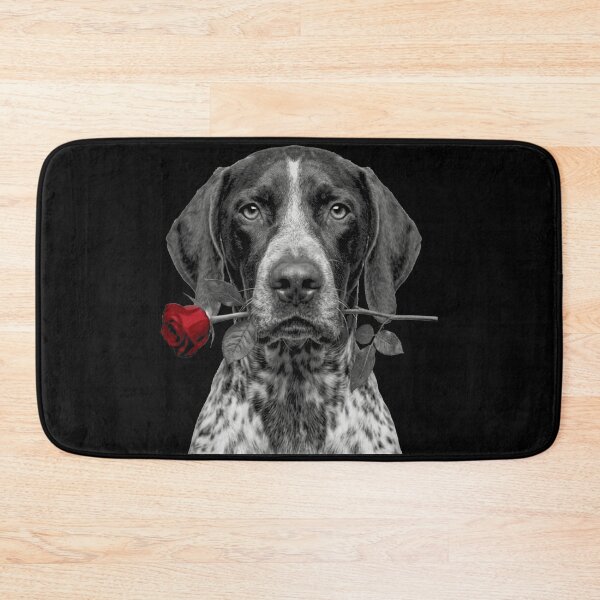 Item preview, German Shorthaired Pointer with Red Rose designed and sold by FiscalFashions.