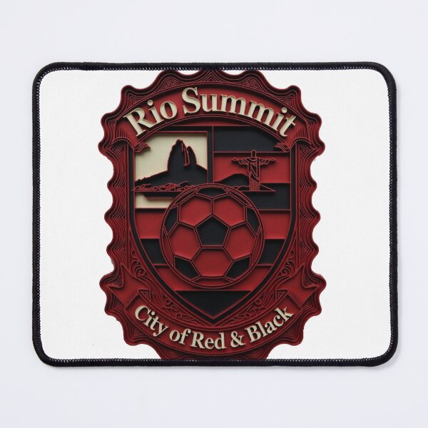 Item preview, Flamengo Rio Flame T-Shirt, Scarlet Summit Heritage Mug, Brazilian Football Pride Gift designed and sold by YMLux.