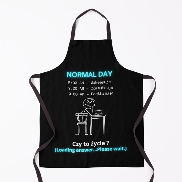 Item preview, Black Normal Day - Wakeapuje Commuteuje Daethamuje Funny Polinglish Gift designed and sold by VibePolinglish.