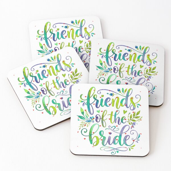 Item preview, Watercolor Floral "Friends of the Bride" Illustration designed and sold by VibranPalette.