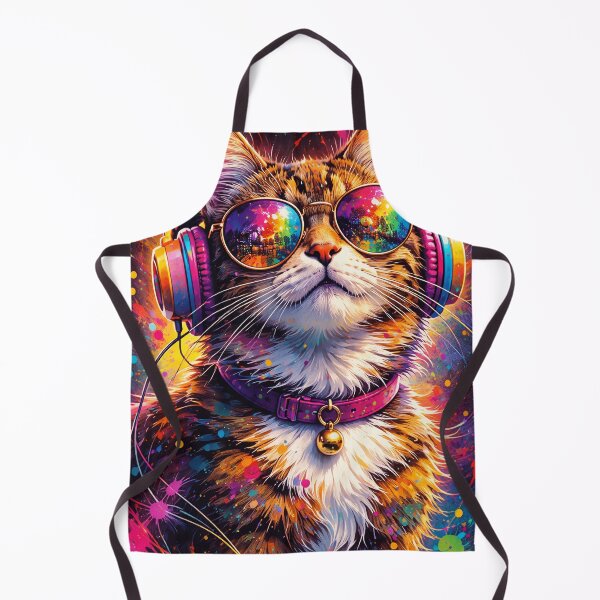 Item preview, Cat with Headphones and Glasses designed and sold by zanthoriaa.