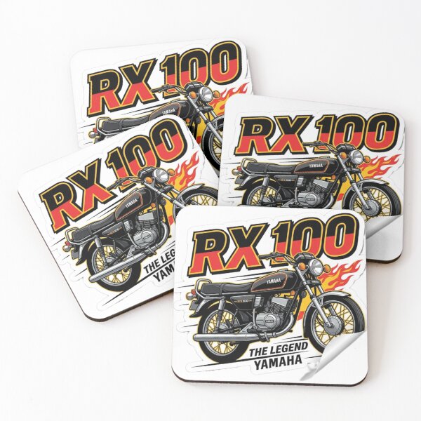 Item preview, The Legend Unleashed | Yamaha RX100 Retro Badge designed and sold by Suyashjadhav.
