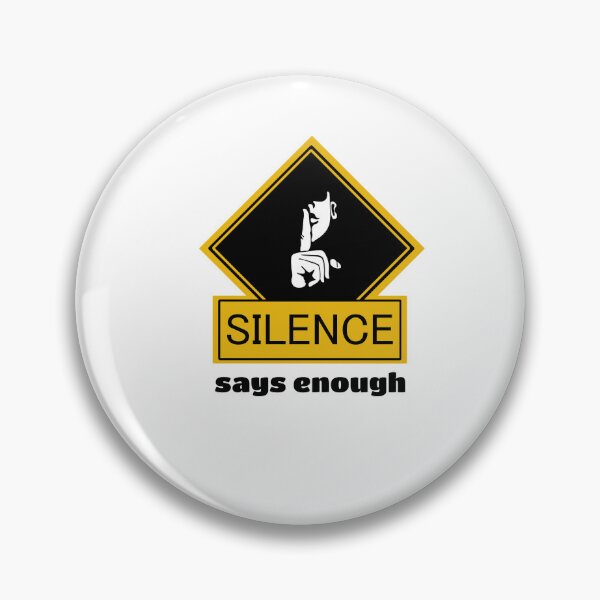Item preview, Silence Says Enough – Minimalist Typography Statement Design designed and sold by Shadryx.