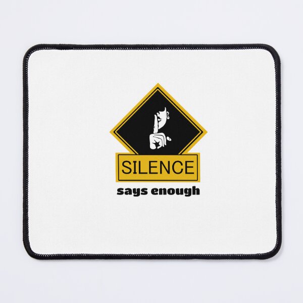 Item preview, Silence Says Enough – Minimalist Typography Statement Design designed and sold by Shadryx.