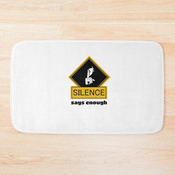 Item preview, Silence Says Enough – Minimalist Typography Statement Design designed and sold by Shadryx.