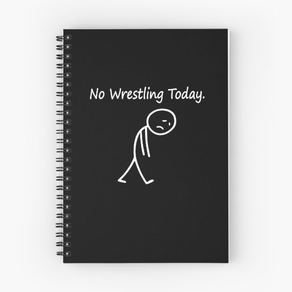 Item preview, No Wrestling Today Sad Stickman Funny Wrestler designed and sold by wansilastomi.
