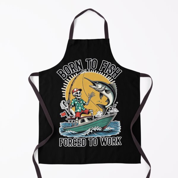 Item preview, Born To Fish Forced To Work Funny Fishing Skeleton – Dark Humor Fisherman Gift designed and sold by Ladys-Gents.
