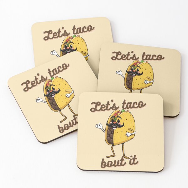 Item preview, Let’s Taco Bout It Funny Taco Pun Cute Food Design designed and sold by Freedz14.