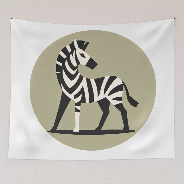 Item preview, Zebra Geometry – Minimalist Elegance designed and sold by ForeverPrintsOK.