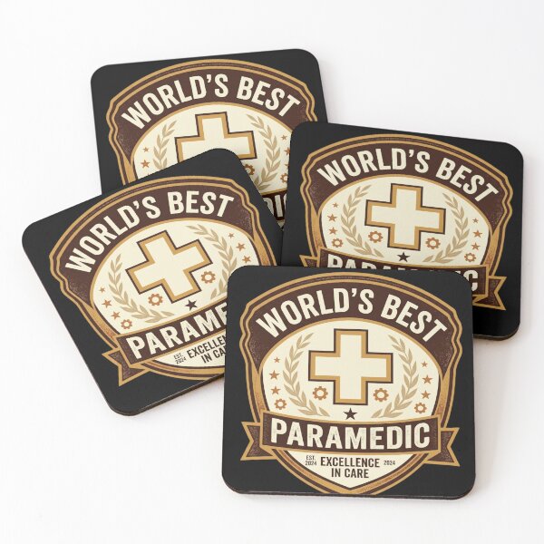 Item preview, World’s Best Paramedic – Excellence In Care Vintage Badge designed and sold by CottonFirst.