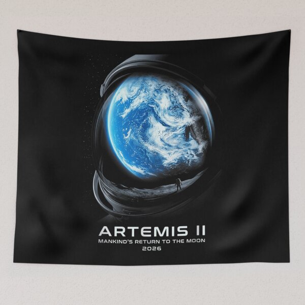 Item preview, Artemis II Mankind's Return To The Moon View Of Earth From Lunar designed and sold by StuZabine.