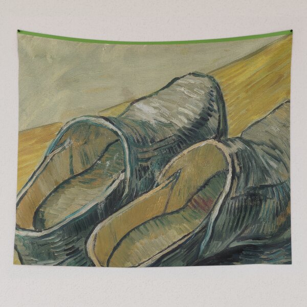 Item preview, A Pair of Leather Clogs by Vincent van Gogh: Rustic Post Impressionist Print designed and sold by artofuniverse.