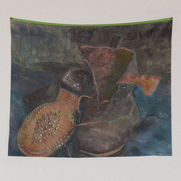 Item preview, A Pair of Boots by Vincent van Gogh: Post Impressionist Fine Art Print designed and sold by artofuniverse.