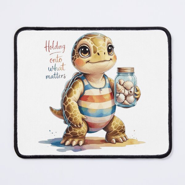 Item preview, Holding Onto What Matters Cute Vintage Sea Turtle Subtle Pride designed and sold by AQUILAKREO.