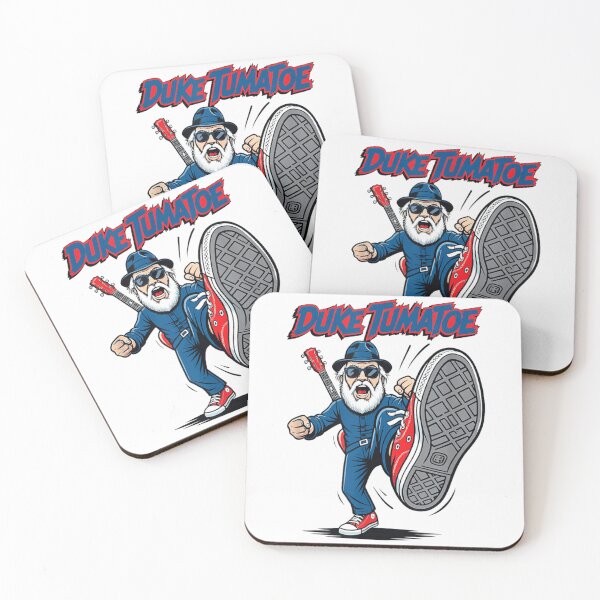 Item preview, Duke Tumatoe Blues Rock Musician Cartoon Portrait Guitar Player Fan Art Gift designed and sold by LizzyKeiko.