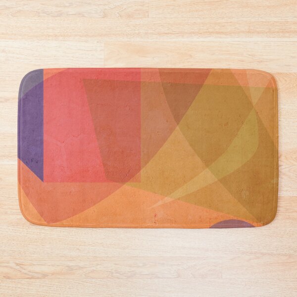Item preview, Abstract geometrical pattern in orange designed and sold by korasi.