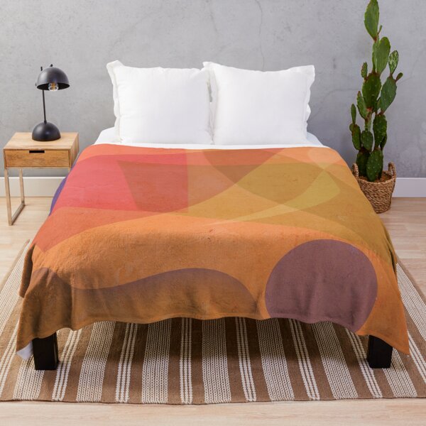Item preview, Abstract geometrical pattern in orange designed and sold by korasi.