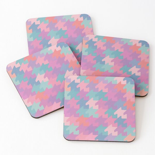 Item preview, Soft Multicolor Abstract Houndstooth Pattern designed and sold by sks-ai-artist.