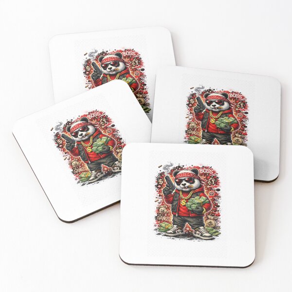 Item preview, Gangster Panda Money Streetwear Graphic | Red Urban Panda Hype Design designed and sold by VKKMANAGE.