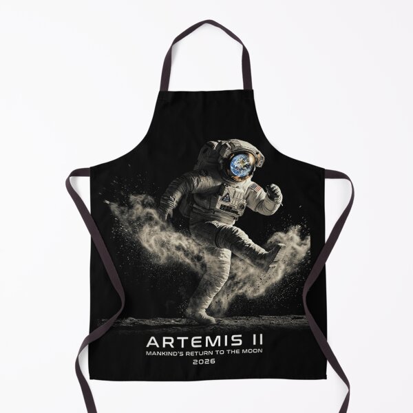 Item preview, Dynamic Action Astronaut Running On Moon Surface Artemis II 2026 Space Mission designed and sold by LizzyKeiko.