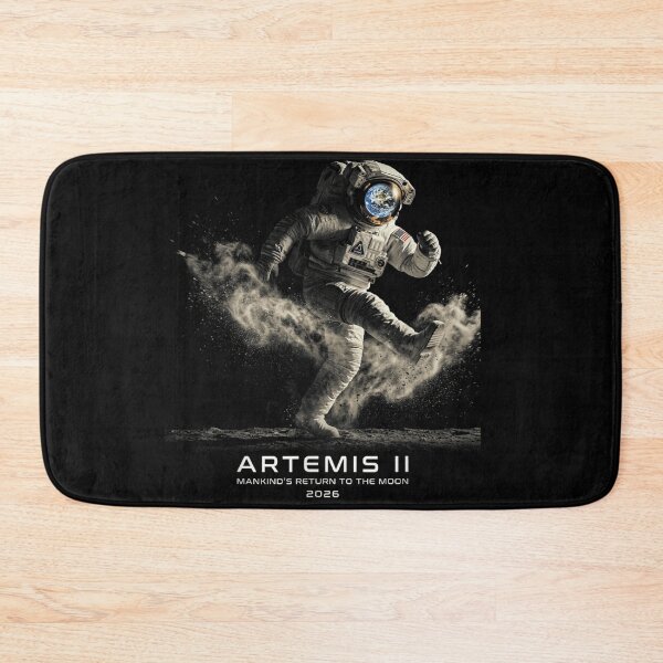 Item preview, Dynamic Action Astronaut Running On Moon Surface Artemis II 2026 Space Mission designed and sold by LizzyKeiko.