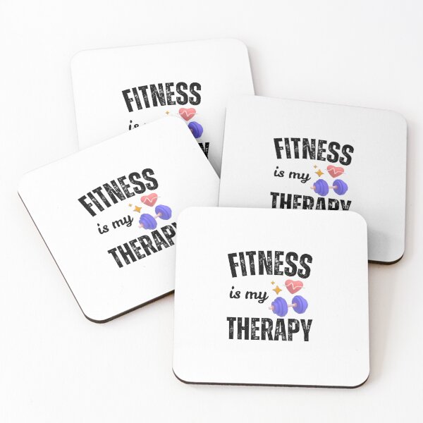 Item preview, Fitness Is My Therapy Gym Motivation Quote designed and sold by Designprovider.