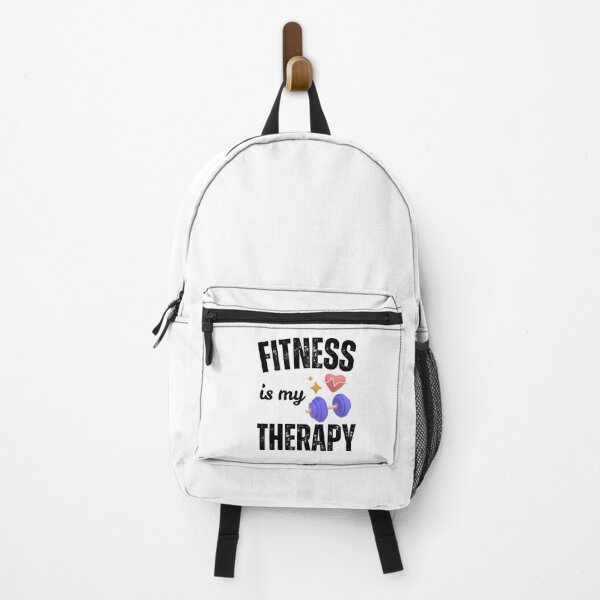 Artikelvorschau, Fitness ist meine Therapie – Motivationszitat fürs Fitnessstudio entworfen und verkauft von Designprovider.