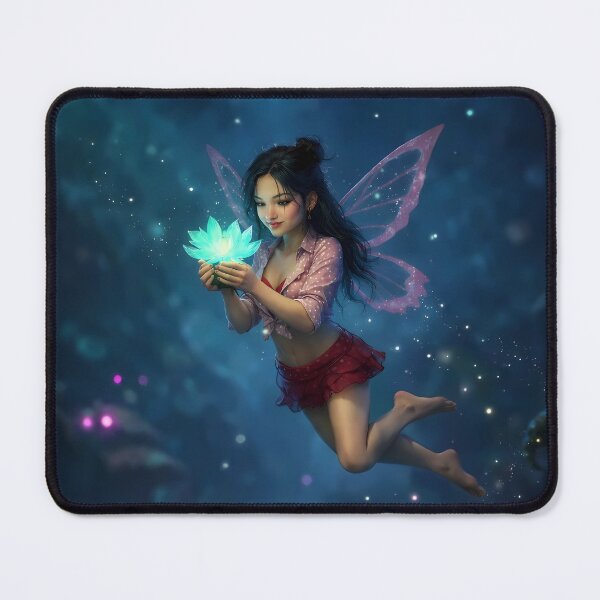 Item preview, Forest Fairy with Glowing Lotus designed and sold by Crystal Furciniti.