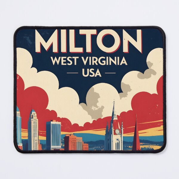 Item preview, Milton West Virginia 1950s USA Vintage Travel Tourism designed and sold by TravelersGems.