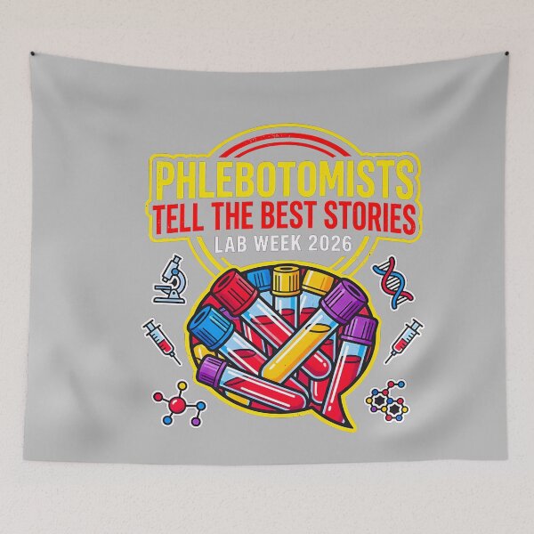 Item preview, Phlebotomy Crew Tell the Best Stories Lab Team Lab Week 2026 designed and sold by mjohnson9.