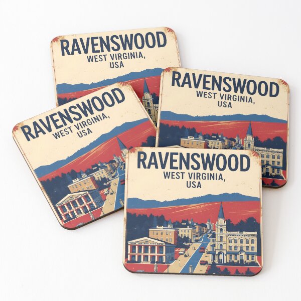 Item preview, Ravenswood West Virginia 1950s USA Vintage Travel Tourism designed and sold by TravelersGems.