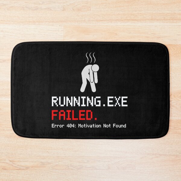 Item preview, Running.exe Failed Shirt – Sarcastic Workout Humor | Lazy Runner & Coding Joke designed and sold by Cree8if.