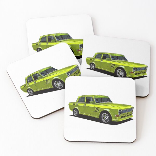 Item preview, Exclusive drawing modified Soviet Republic sport car green AZLK-2140 SL 1500 Moskvich Sedan with 4 cylinder turbo engine designed and sold by Cars23.