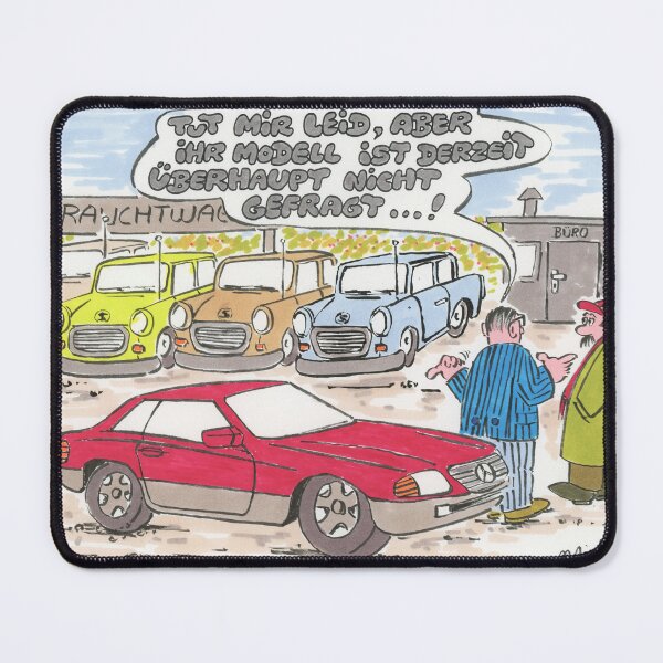 Item preview, German joke about a car seller designed and sold by Wieland Teixeira.