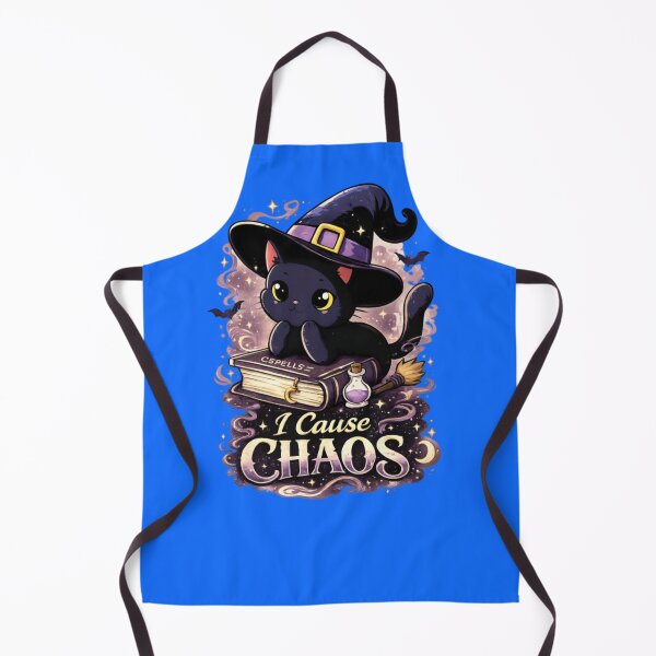 Item preview, I Cause Chaos Funny Black Cat Witch – Cute Halloween Mischief Cat Design designed and sold by CatLovers Studio.