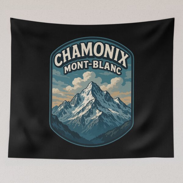Item preview, Chamonix Mont Blanc France Travel designed and sold by TomFrontierArt.