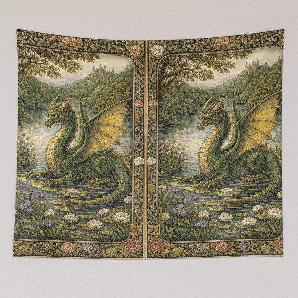Item preview, Romantic vintage dragon kingdom designed and sold by hollycooper.