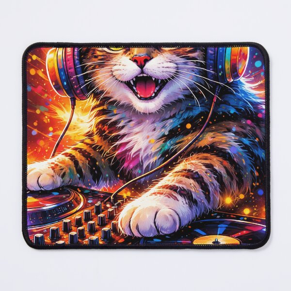 Item preview, DJ Cat with Headphones designed and sold by zanthoriaa.