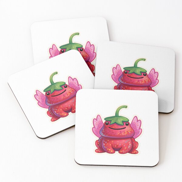 Item preview, Cute Strawberry Frog  Cottagecore Kawaii Animal designed and sold by FaliushART.