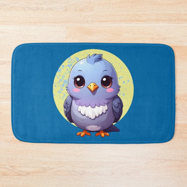 Item preview, Cute Kawaii Pigeon – Adorable Chubby Blue Bird designed and sold by TripleMoonCrafts.