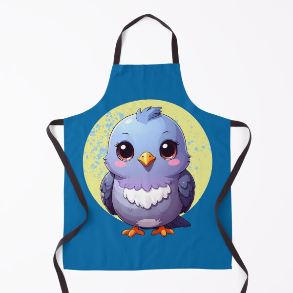Item preview, Cute Kawaii Pigeon – Adorable Chubby Blue Bird designed and sold by TripleMoonCrafts.