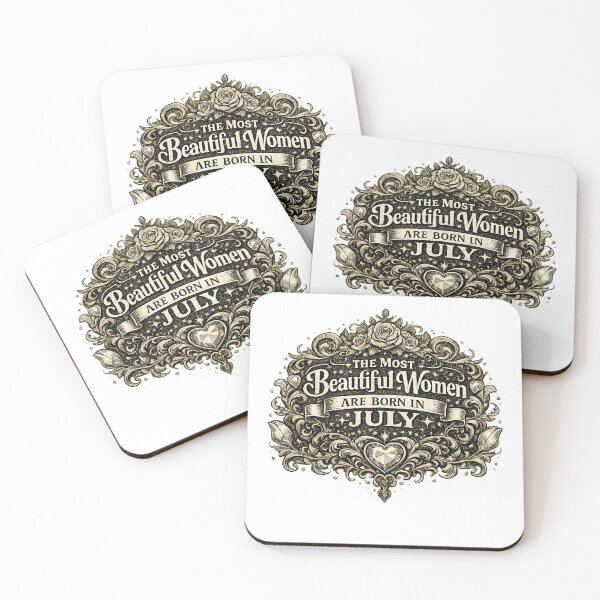 Item preview, The Most Beautiful Women Are Born In July – Vintage Elegant Birthday Design – July Birthday Gift for Women designed and sold by Szapeee.